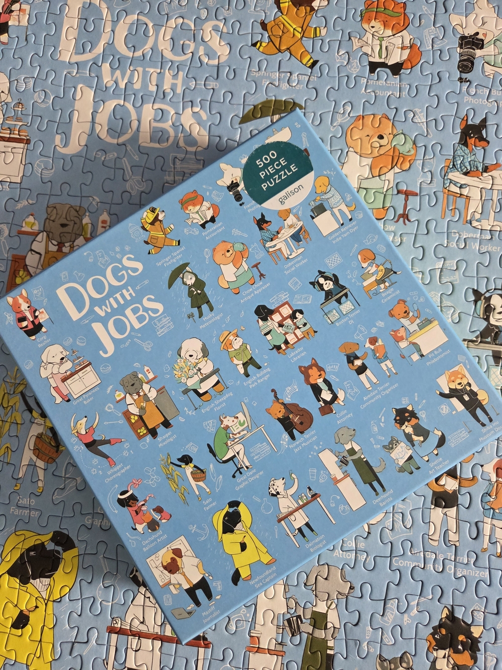 Dogs With Jobs 500-Piece Puzzle - Complete!